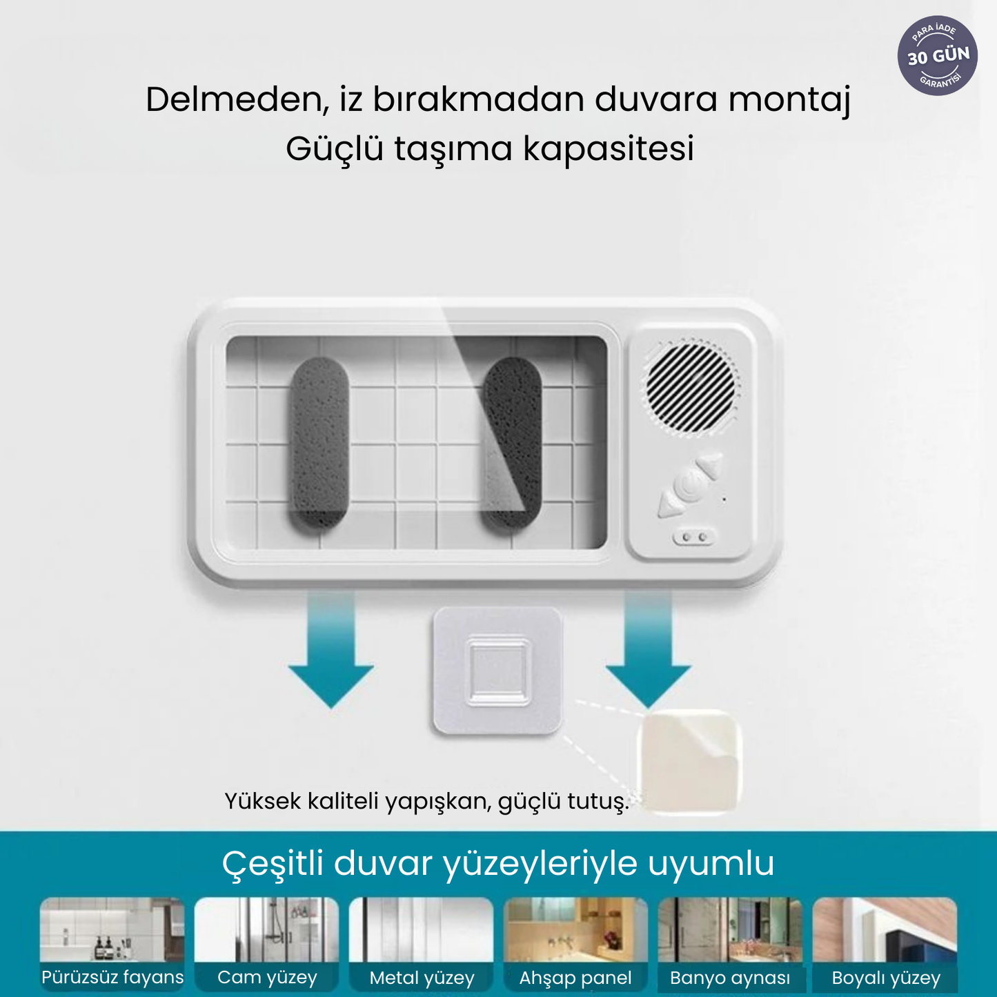 Dusiva® Hoparlörlü Su Geçirmez Telefon Kabini